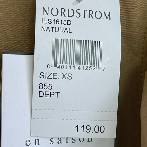 En Saison Balloon Sleeve Cotton Blend Poplin Midi Dress Women's Size XS NWT - Picture 12 of 12